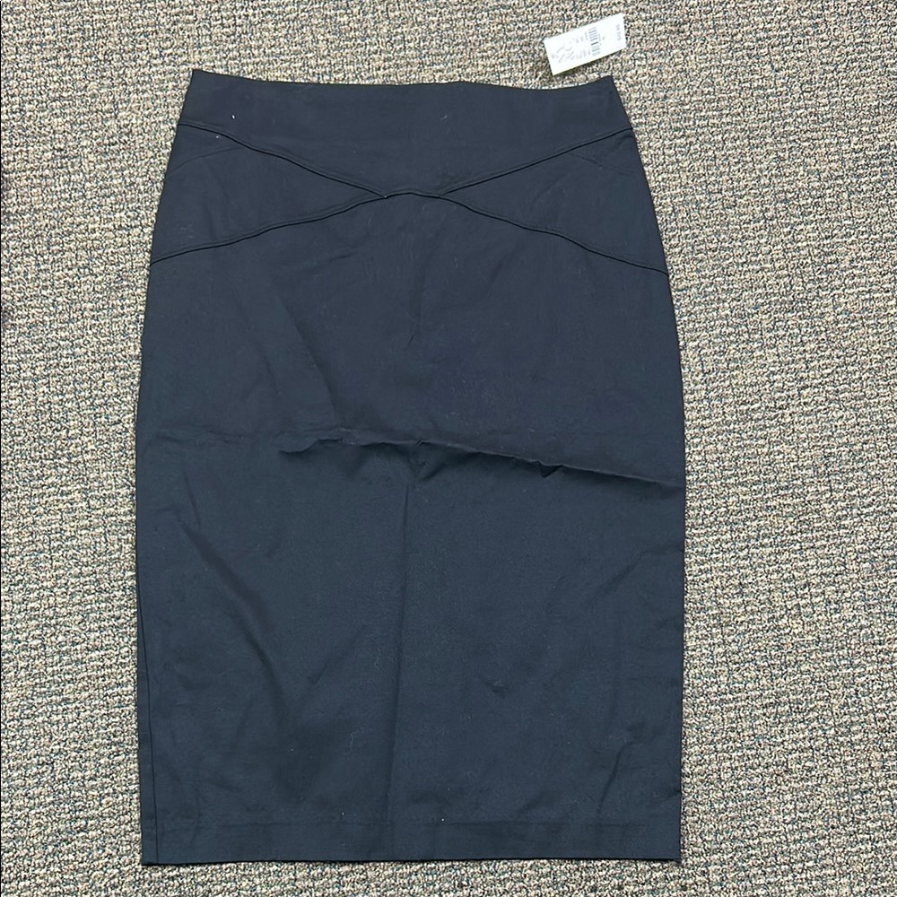 New York & Company Blue Midi Pencil Skirt for Work